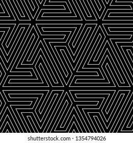 Geometric wallpaper. Ethnic ornament. Tribal background. Figures backdrop. Folk image. Mosaics motif. Digital paper, web design, textile print. Seamless pattern. Vector art work.