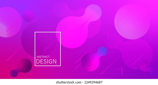 Geometric wallpaper. Fluid gradient shapes composition. Futuristic design posters. Vector abstract background. Vector illustration EPS10.