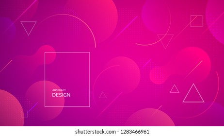 Geometric wallpaper. Fluid gradient shapes composition. Futuristic design posters. Vector abstract background. 
