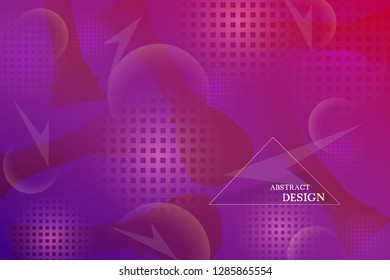 Geometric wallpaper. Fluid gradient shapes composition. Futuristic design posters. Vector abstract background.
