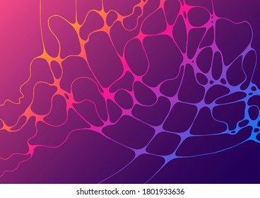 Geometric wallpaper fluid gradient shapes composition. Futuristic design posters. Vector abstract background. Future background with liquid shapes motion. Dynamic texture of crossed curve lines.