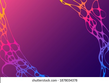 Geometric wallpaper fluid gradient shapes composition. Futuristic design posters. Vector abstract background. Future background with liquid shapes motion. Dynamic texture of crossed curve lines.