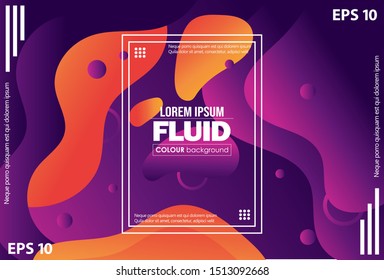 geometric wallpaper. Trendy fluid flow gradient shapes composition. Applicable for gift card, Poster on wall poster template, landing page, ui, ux ,coverbook, baner, social media posted