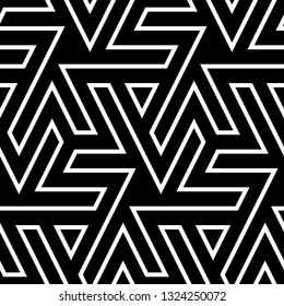 Geometric wallpaper.Ethnic ornament. Figures, triangles pattern. Tribal background. Folk backdrop. Mosaics motif. Digital paper, web design, textile print. Seamless image. Vector art work