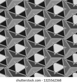 Geometric wallpaper.Figures motif. Hexagons, triangles, figures ornament.Geometric wallpaper. Shapes background. Geometrical backdrop. Digital paper, web designing, textile print. Seamles pattern.