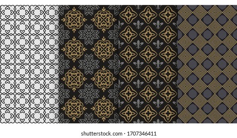 Papeles geométricos. Muestras de moda Textiles, Tela, Diseño Interior. Patrón sin inconvenientes. Gráficos vectoriales.