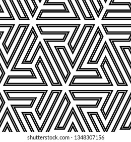 Geometric wallpaper.Tribal background. Ethnic ornament. Folk backdrop. Mosaics motif.Digital paper, web design, textile print. Seamless pattern.Figures image. Vector art work