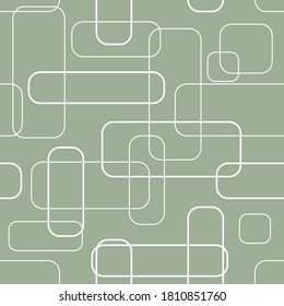 Geometric warm green seamless pattern. EPS10