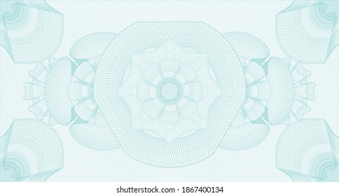 Geometric watermark. Banknotes. Vector illustration. Detailed design. 