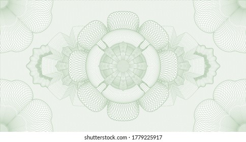 Geometric watermark. Pattern money. Intense illustration. Complex design. 
