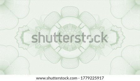 Geometric watermark. Pattern money. Intense illustration. Complex design. 