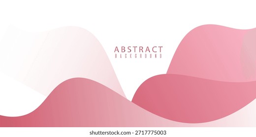 Onda geométrica abstrata plano de fundo do conceito do projeto da folha de papéis rosa. Plano de fundo de ondas em camadas. Terno para negócios, banners