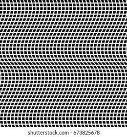 Geometric wave black and white texture. Mesh, grid pattern of lines
