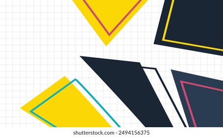 Geometric wave colorful background for your Business Template Resource
