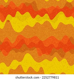 Geometrisches, flüssiges Vektor nahtloses Muster. Wavy dynamische Streifen Textur. Fantasy-Oberfläche dekorative Abdeckung. Farbiges Stoffdruck-Design. Wellenfluss Splash Flüssigkeit formt Hintergrund.