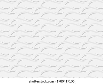 The geometric wave pattern. Seamless vector background.Gray and white texture.
