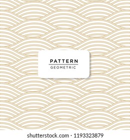 Geometric wave pattern. Vector abstract background.