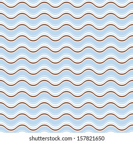Geometric wave seamless pattern background. Great for textile or web page background.