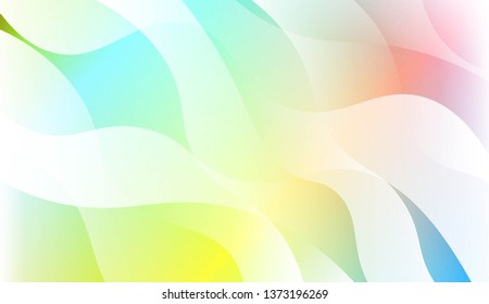 Geometric Wave Shape with Colorful Gradient Color Background Wallpaper. For Your Design Ad, Banner, Cover Page. Vector Illustration
