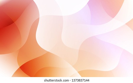 Geometric Wave Shape with Colorful Gradient Color Background Wallpaper. For Your Design Ad, Banner, Cover Page. Vector Illustration