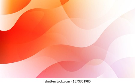 Geometric Wave Shape with Colorful Gradient Color Background Wallpaper. For Your Design Ad, Banner, Cover Page. Vector Illustration