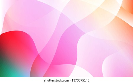 Geometric Wave Shape with Colorful Gradient Color Background Wallpaper. For Your Design Ad, Banner, Cover Page. Vector Illustration