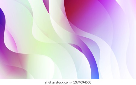 Geometric Wave Shape with Colorful Gradient Color Background Wallpaper. For Your Design Ad, Banner, Cover Page. Vector Illustration