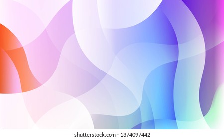 Geometric Wave Shape with Colorful Gradient Color Background Wallpaper. For Your Design Ad, Banner, Cover Page. Vector Illustration