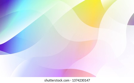 Geometric Wave Shape with Colorful Gradient Color Background Wallpaper. For Your Design Ad, Banner, Cover Page. Vector Illustration