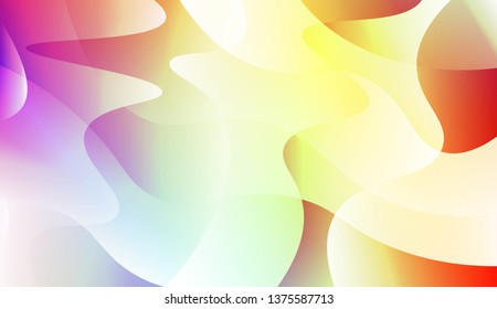 Geometric Wave Shape with Colorful Gradient Color Background Wallpaper. For Your Design Ad, Banner, Cover Page. Vector Illustration