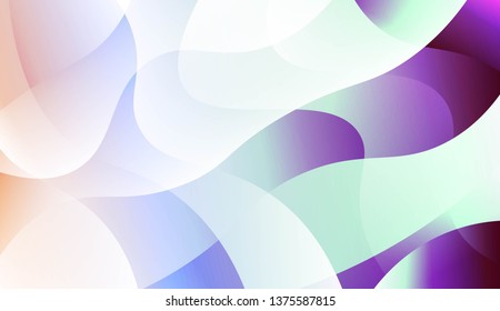 Geometric Wave Shape with Colorful Gradient Color Background Wallpaper. For Your Design Ad, Banner, Cover Page. Vector Illustration