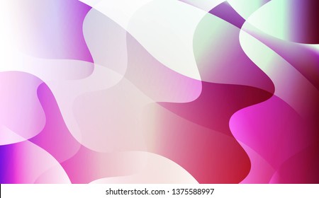 Geometric Wave Shape with Colorful Gradient Color Background Wallpaper. For Your Design Ad, Banner, Cover Page. Vector Illustration