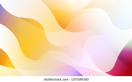 Geometric Wave Shape with Colorful Gradient Color Background Wallpaper. For Your Design Ad, Banner, Cover Page. Vector Illustration
