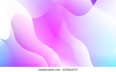 Geometric Wave Shape with Colorful Gradient Color Background Wallpaper. For Your Design Ad, Banner, Cover Page. Vector Illustration