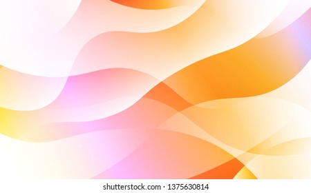 Geometric Wave Shape with Colorful Gradient Color Background Wallpaper. For Your Design Ad, Banner, Cover Page. Vector Illustration
