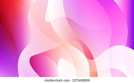 Geometric Wave Shape with Colorful Gradient Color Background Wallpaper. For Your Design Ad, Banner, Cover Page. Vector Illustration