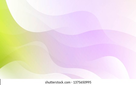 Geometric Wave Shape with Colorful Gradient Color Background Wallpaper. For Your Design Ad, Banner, Cover Page. Vector Illustration