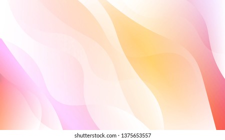 Geometric Wave Shape with Colorful Gradient Color Background Wallpaper. For Your Design Ad, Banner, Cover Page. Vector Illustration