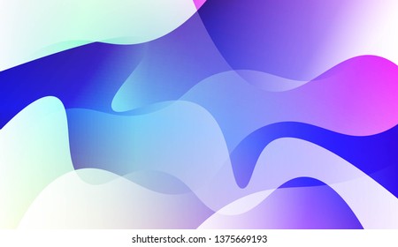 Geometric Wave Shape with Colorful Gradient Color Background Wallpaper. For Your Design Ad, Banner, Cover Page. Vector Illustration