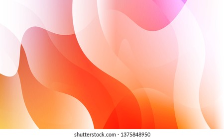 Geometric Wave Shape with Colorful Gradient Color Background Wallpaper. For Your Design Ad, Banner, Cover Page. Vector Illustration