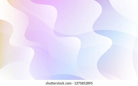 Geometric Wave Shape with Colorful Gradient Color Background Wallpaper. For Your Design Ad, Banner, Cover Page. Vector Illustration