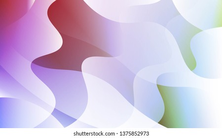 Geometric Wave Shape with Colorful Gradient Color Background Wallpaper. For Your Design Ad, Banner, Cover Page. Vector Illustration