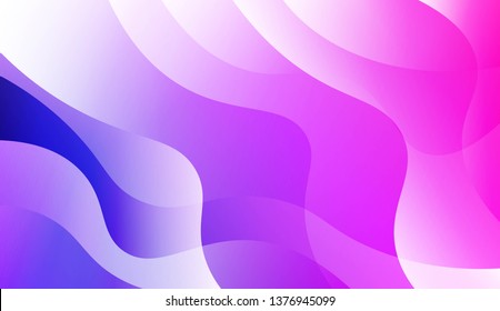 Geometric Wave Shape with Colorful Gradient Color Background Wallpaper. For Your Design Ad, Banner, Cover Page. Vector Illustration