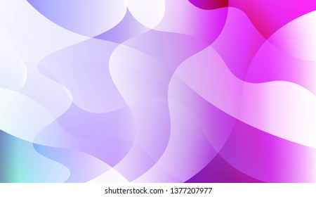 Geometric Wave Shape with Colorful Gradient Color Background Wallpaper. For Your Design Ad, Banner, Cover Page. Vector Illustration