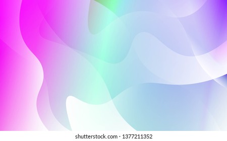 Geometric Wave Shape with Colorful Gradient Color Background Wallpaper. For Your Design Ad, Banner, Cover Page. Vector Illustration