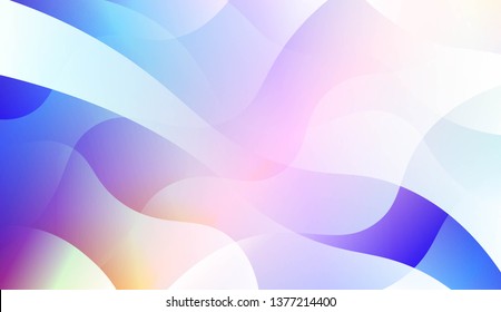 Geometric Wave Shape with Colorful Gradient Color Background Wallpaper. For Your Design Ad, Banner, Cover Page. Vector Illustration