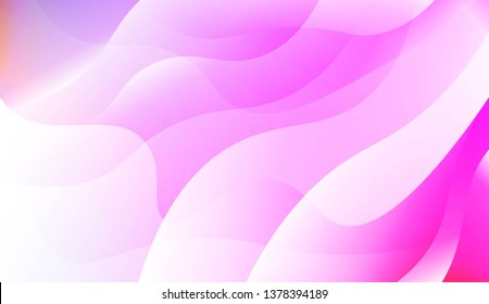 Geometric Wave Shape with Colorful Gradient Color Background Wallpaper. For Your Design Ad, Banner, Cover Page. Vector Illustration