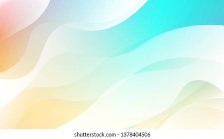 Geometric Wave Shape with Colorful Gradient Color Background Wallpaper. For Your Design Ad, Banner, Cover Page. Vector Illustration