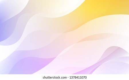 Geometric Wave Shape with Colorful Gradient Color Background Wallpaper. For Your Design Ad, Banner, Cover Page. Vector Illustration