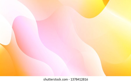 Geometric Wave Shape with Colorful Gradient Color Background Wallpaper. For Your Design Ad, Banner, Cover Page. Vector Illustration